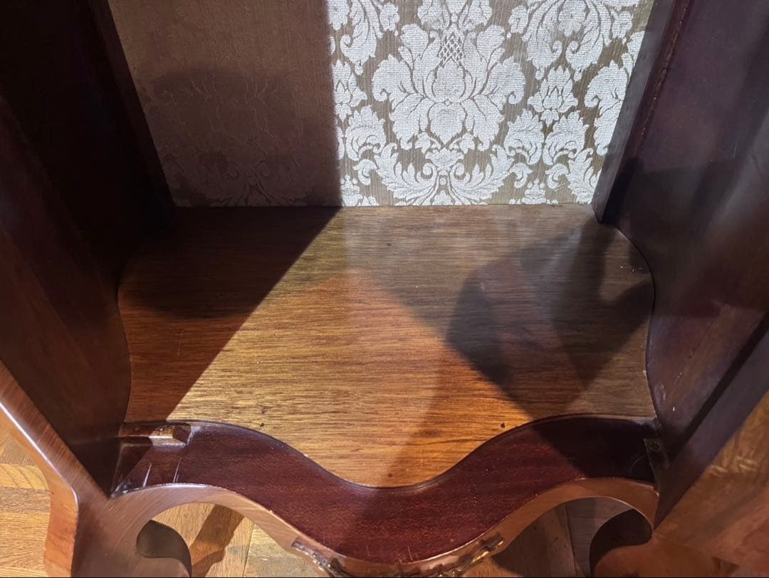 イタリア製 MARCONI ARTE 象嵌細工 ガラス 高級家具 飾り棚