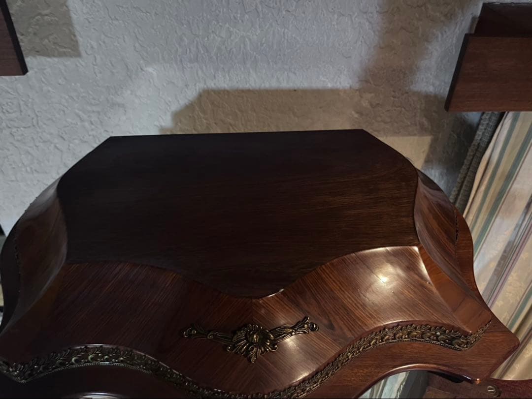 イタリア製 MARCONI ARTE 象嵌細工 ガラス 高級家具 飾り棚