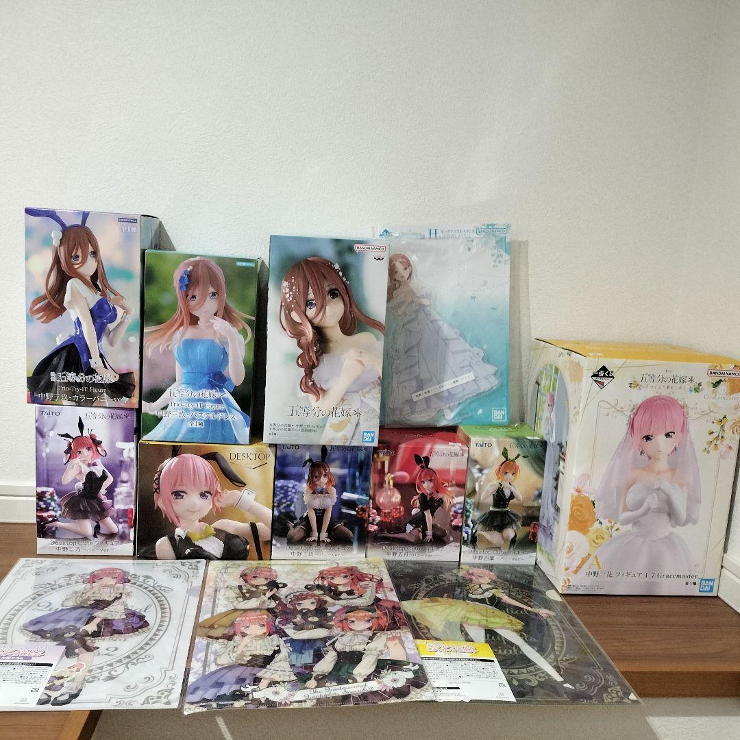 五等分の花嫁 フィギュア9種アクスタ1種クリアファイル3種セット