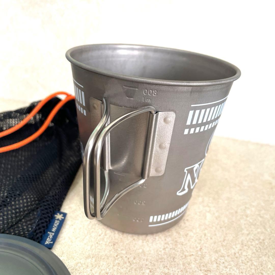 最終値下げ！スノーピーク カップヌードル　チタンクッカー　袋付き！
