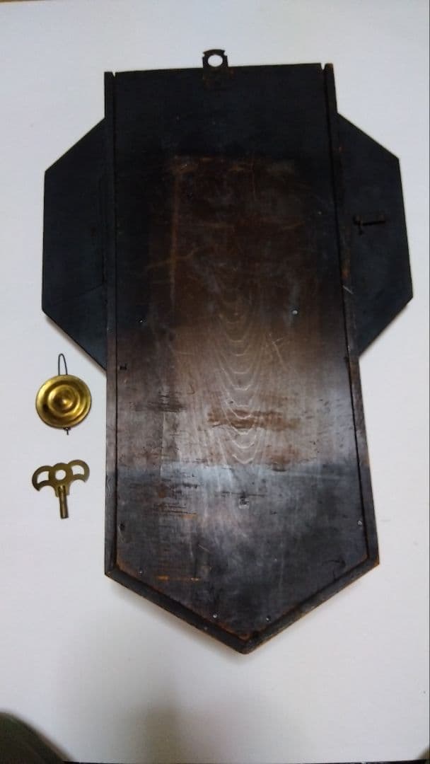 レトロ　MEIJI CLOCK 八角時計　柱時計　ボンボン時計　明治時計