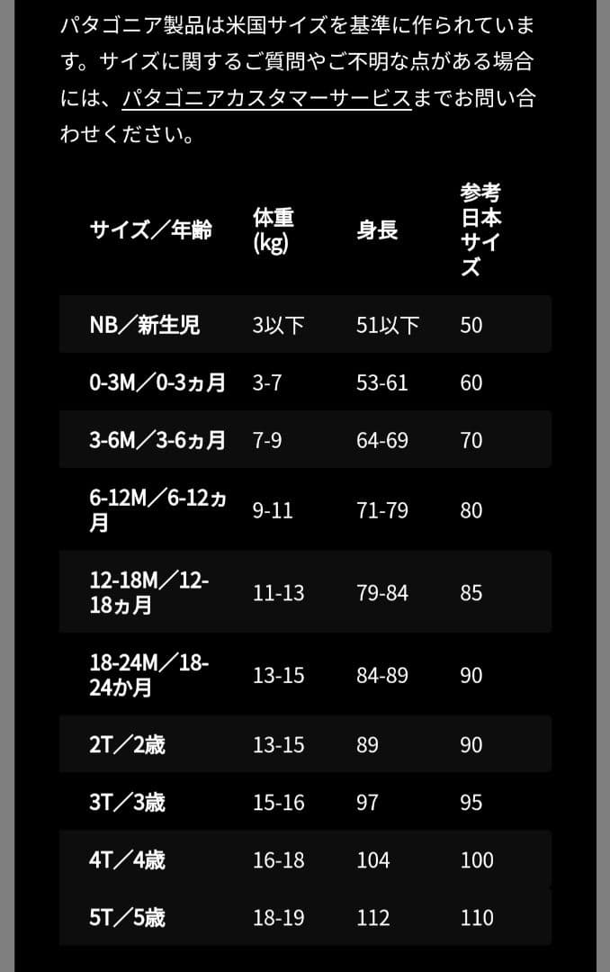 週末までお値引中　パタゴニア　キッズ　スキーウェア　100