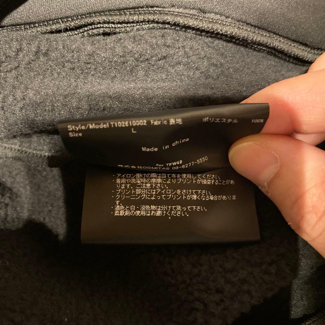 TFW49 AIR BACK BOA P/0 HOODIE ブラック　L