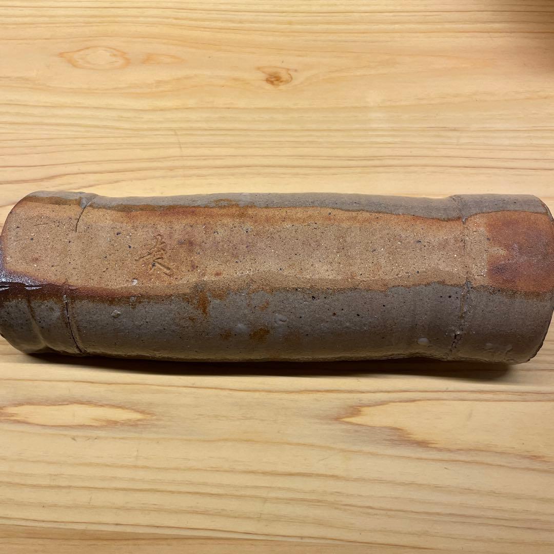 西岡良弘　唐津 割竹向附　6客　窯元 西岡小十　小次郎窯　共箱 栞付き