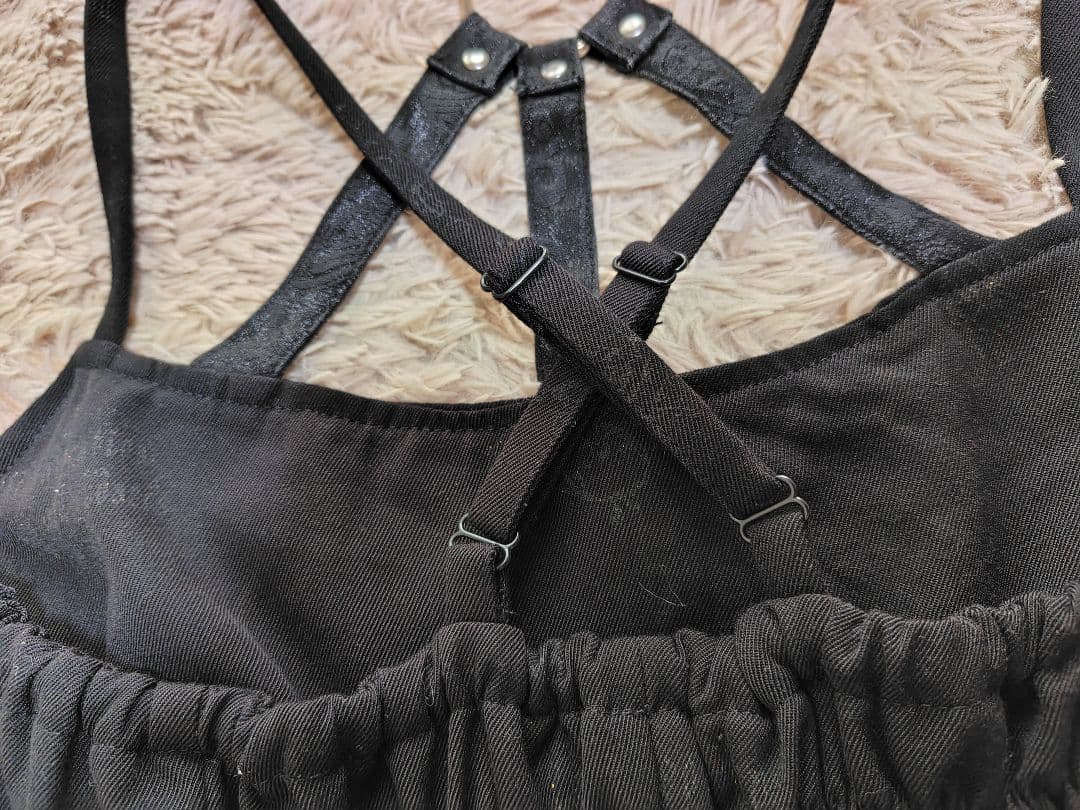 エイチナオトh.naoto Bloodチョーカー風燕尾ドレスワンピ蝶刺繍Y2K