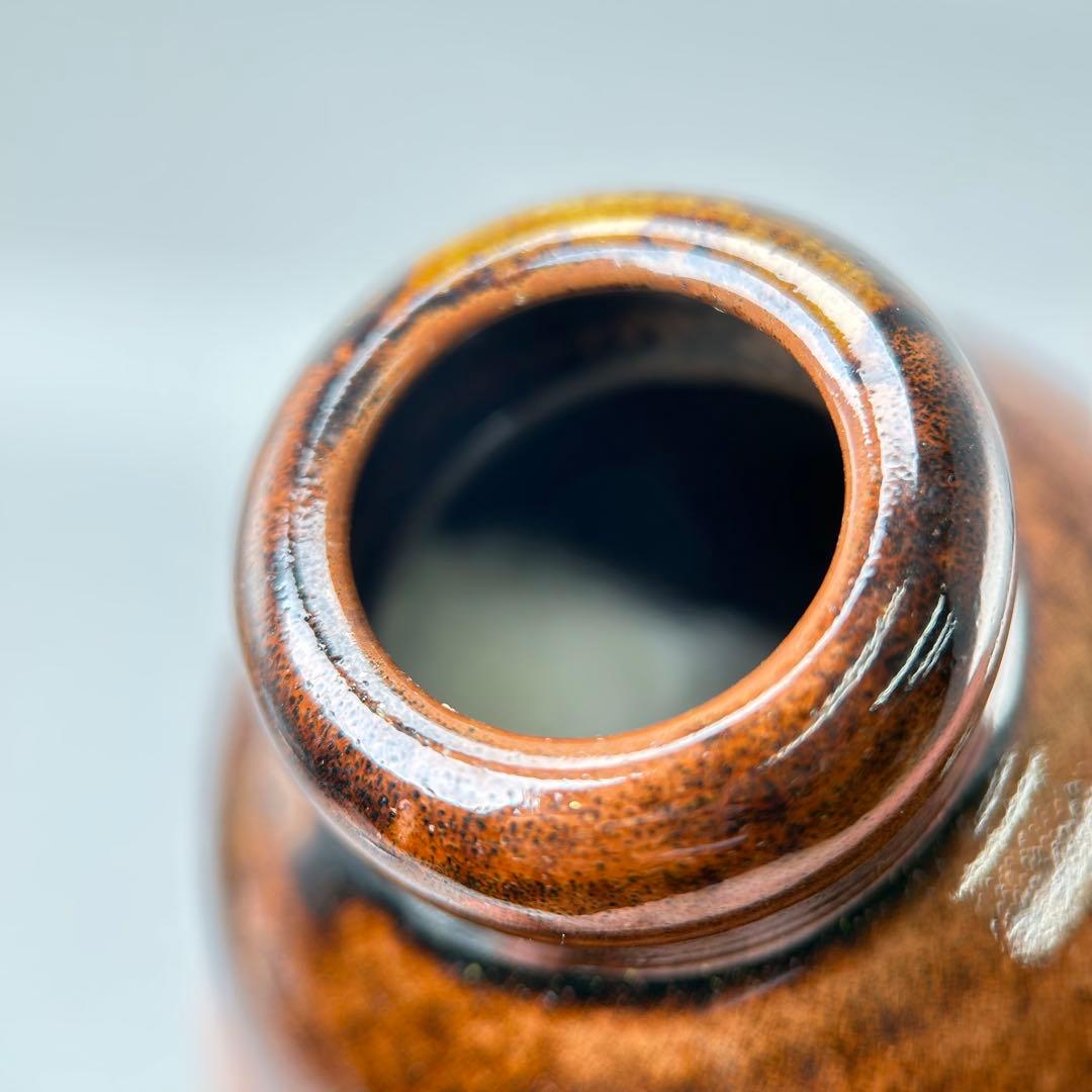 D【茶道具】茶入 瓢箪壺 大名物 陶若窯作 蓋 桐箱入り