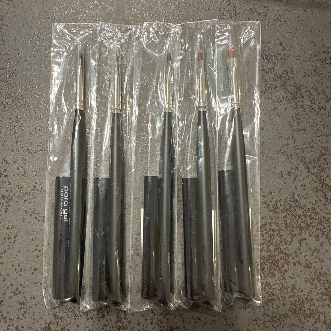 para gel ネイルアートブラシ 5本セット