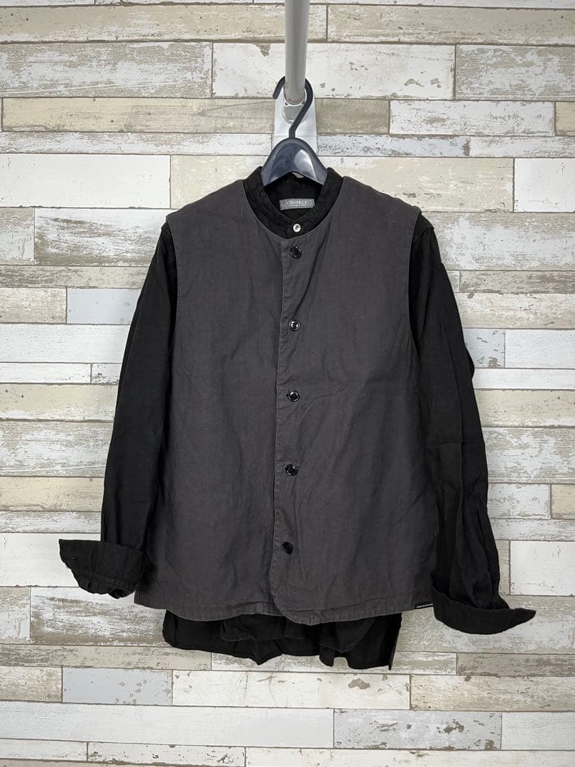 CONFECT UpcycleLino ポプリン クルーネックベスト