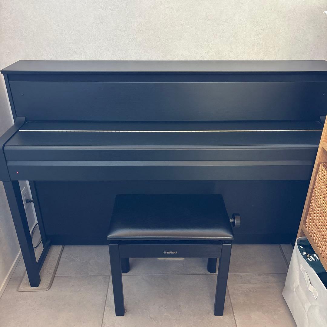 YAMAHA 電子ピアノ 黒 椅子付き