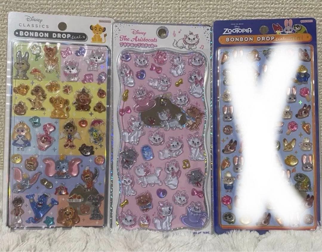 ディズニー　ボンボンドロップシール　mini プチドロップシール