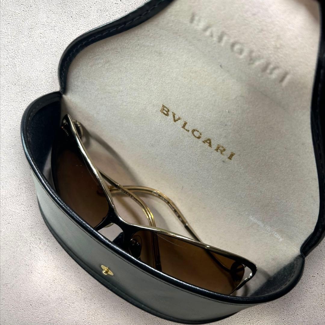 BVLGARI　ブルガリ　サングラス　6026　ブラウンレンズ　ゴールドフレーム
