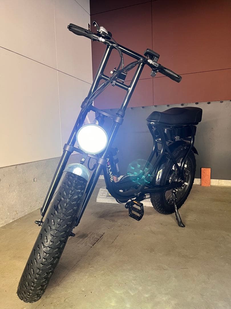 ロカフレーム　ROCKA FLAME 黒　ブラック　アシスト自転車　チャリ