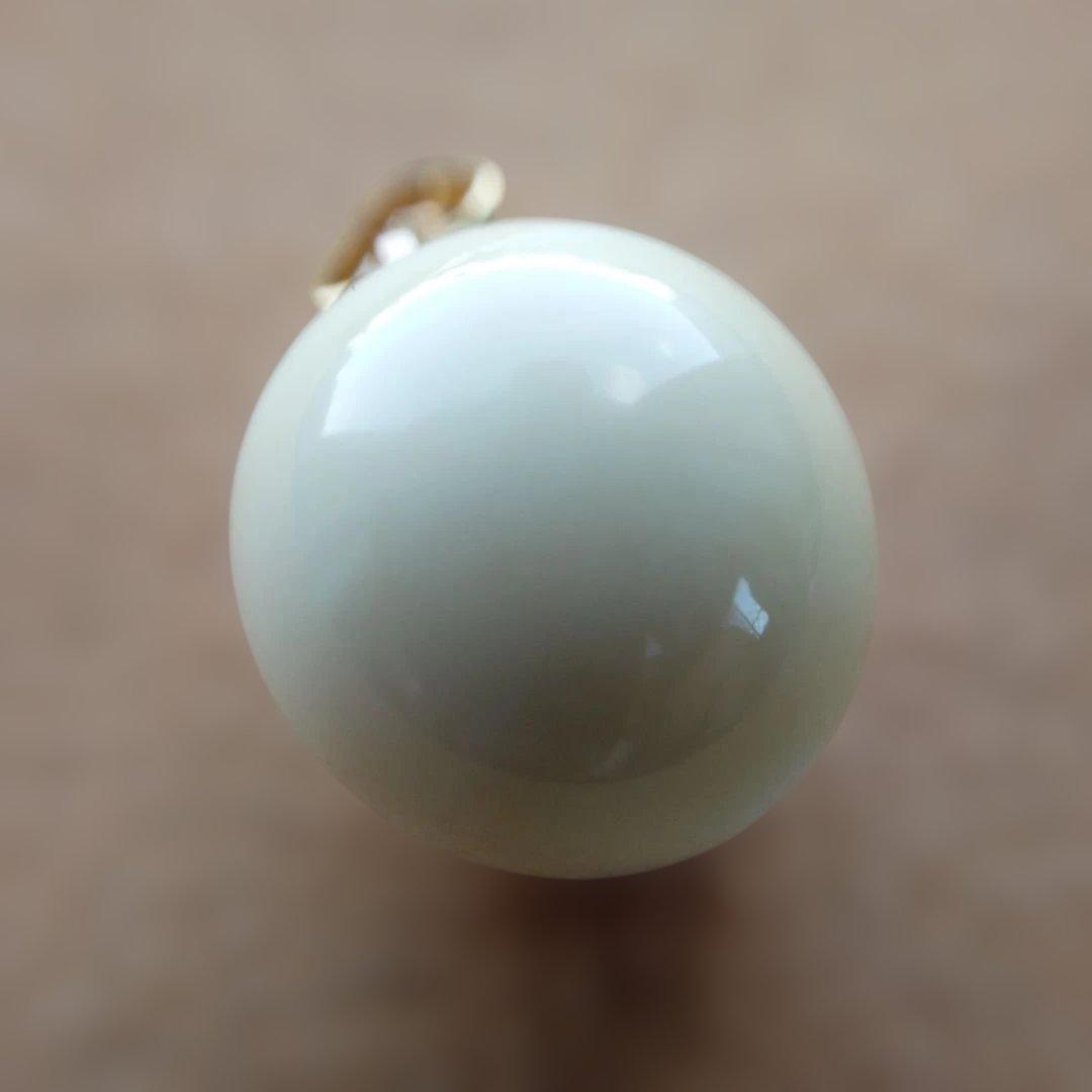 【宮本武蔵さん専用】鯨歯　マッコウクジラ　牙玉ペンダントトップ　13㎜　５個