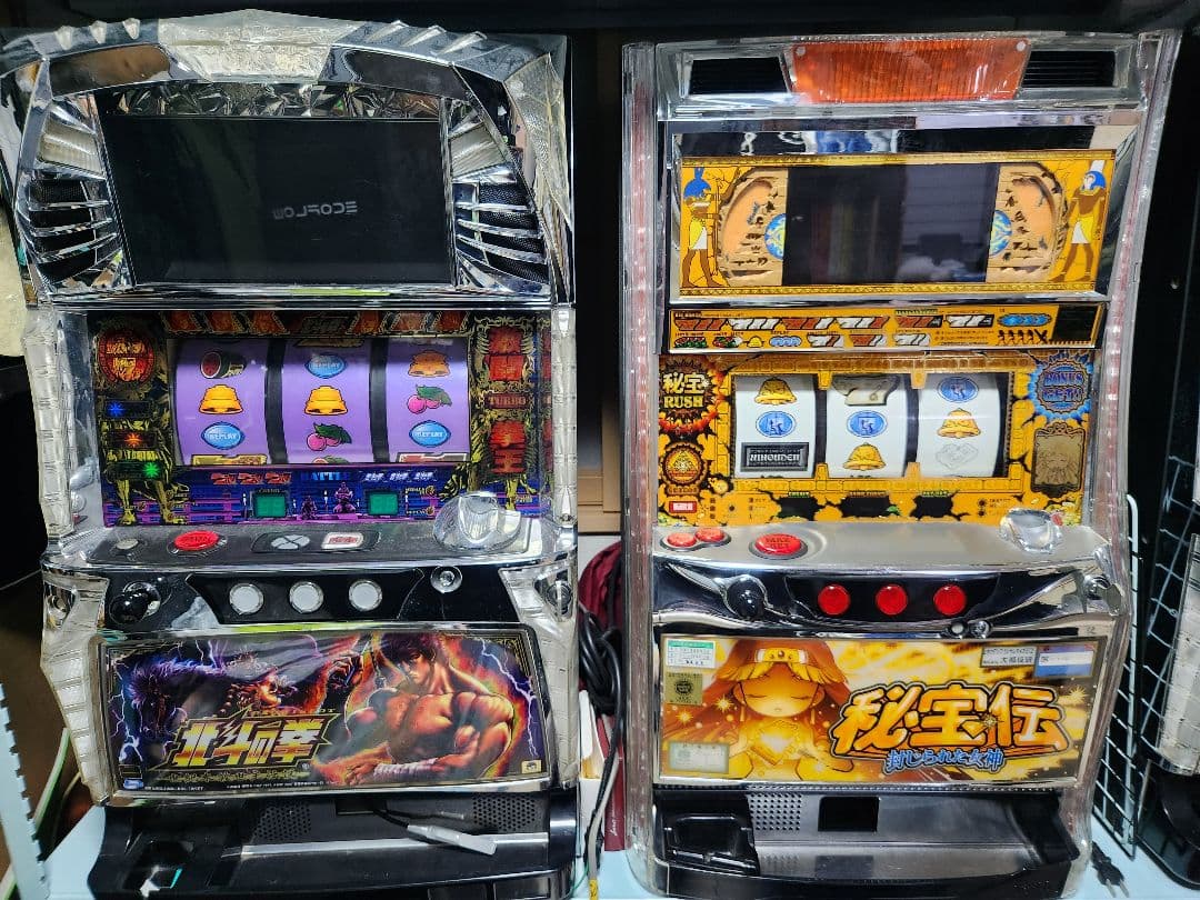 5号機 秘宝伝　封じられた女神　パチスロ台　スロット台　不要機付き