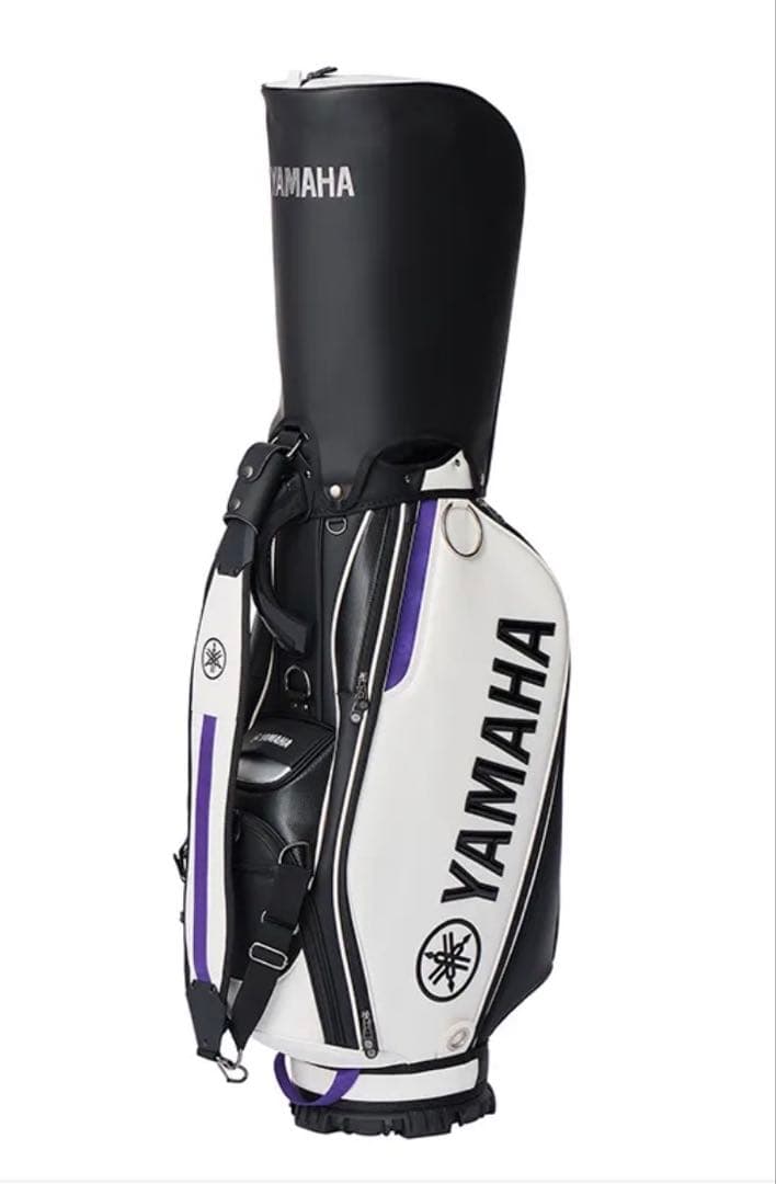 ヤマハ 2025プロレプリカモデルキャディバッグ　ホワイト×ブラック