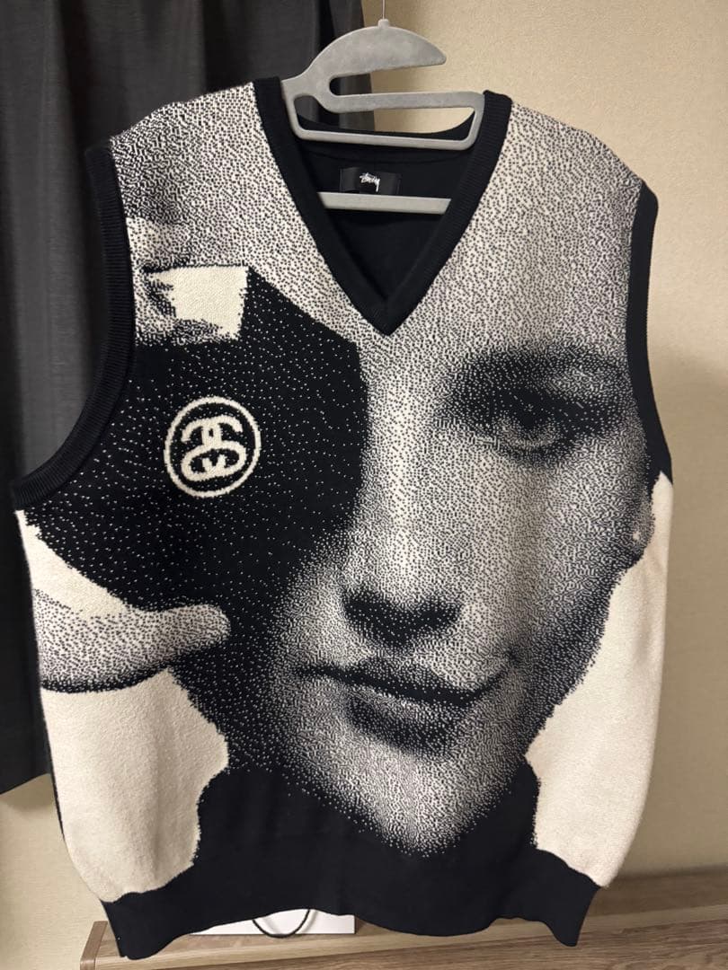 トップス STUSSY PHOTO JACQUARD VEST