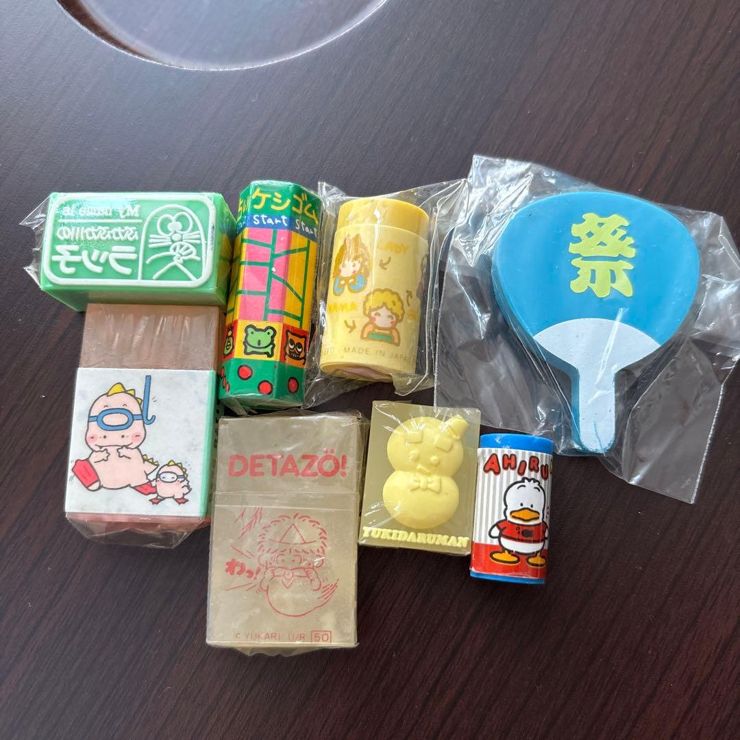 懐かしの消しゴムセット　8個