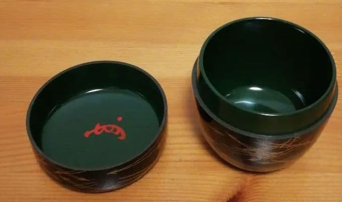 即中斎書付　初瀬川柳庵　象彦　棗　膳所　水指　三点まとめて