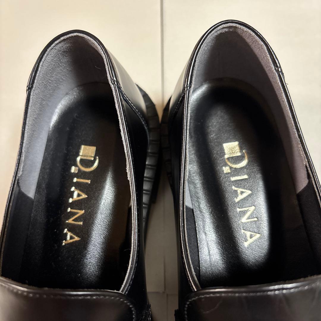 新品　ダイアナ　DIANA ローファー 革靴　23.0 厚底