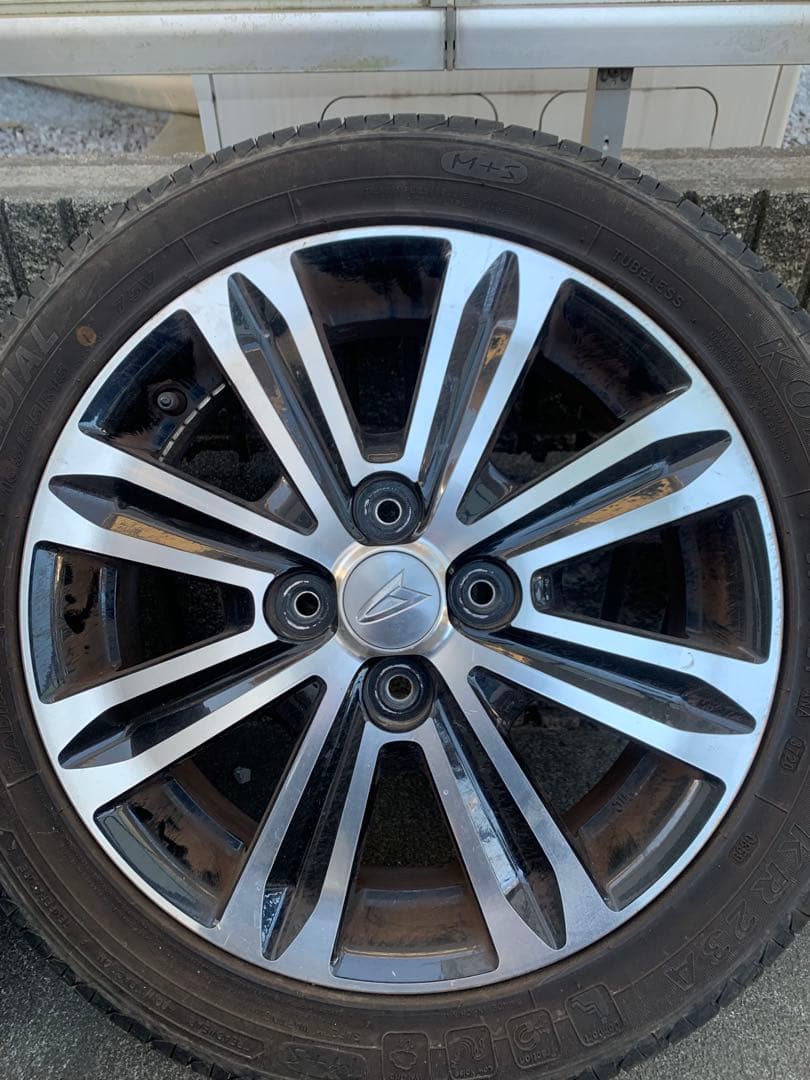 【送料込み】タントカスタム　純正アルミホイール、タイヤセット４本