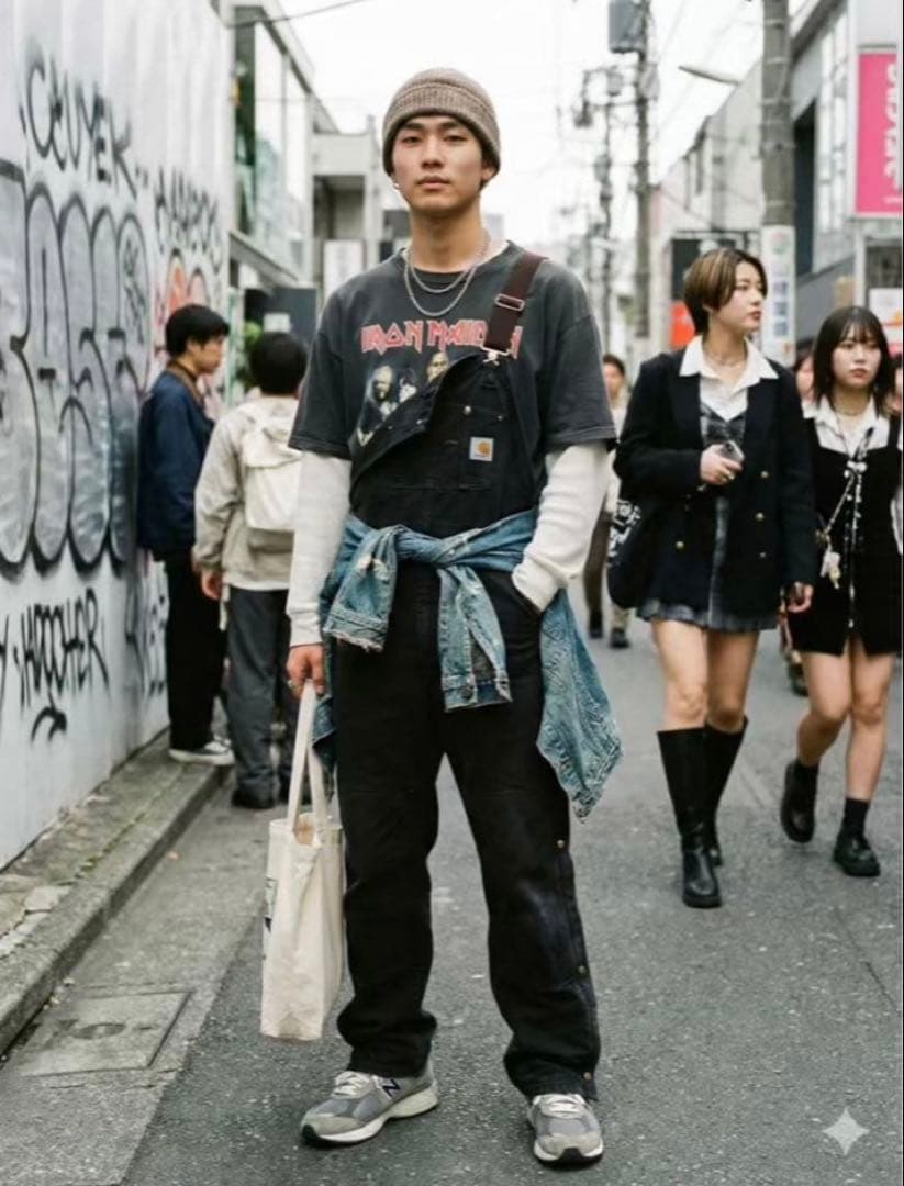 Carhartt ブラック オーバーオール　42×30