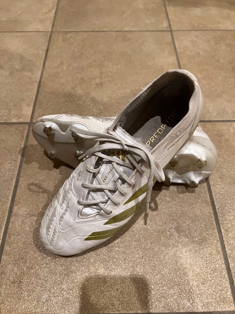 adidas プレデター　エリート　FG ホワイト・ゴールド