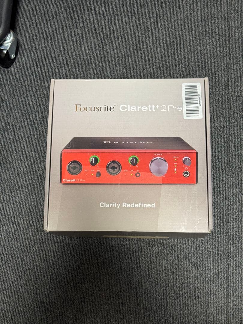 【ほぼ新品】focusrite clarett+ 2pre