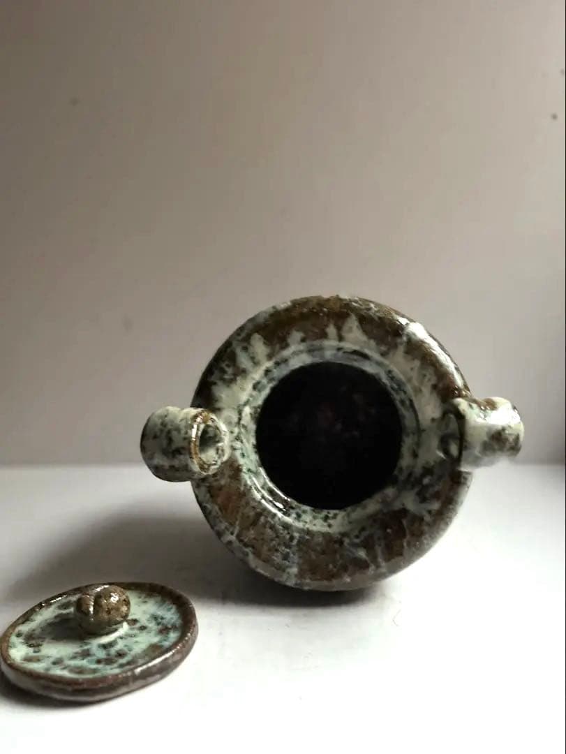 393 田中佐次郎 山瀬窯 斑唐津 水指 唐津焼 茶道 茶道具 未使用 希少