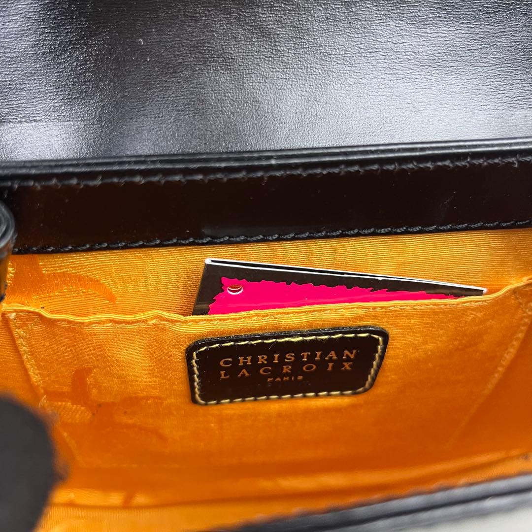 希少✨ Christian Lacroix ハンドバッグ ゴールド金具 レザー
