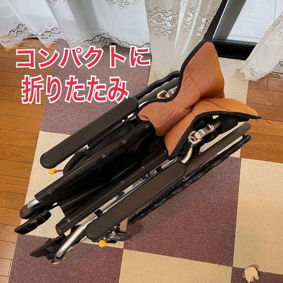 ♿️自走式 軽量スリム 車椅子 (身体を優く包む立体構造)新品低反発クッション