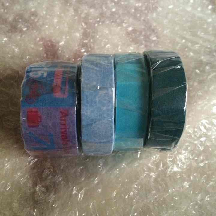 青系長めマステ4巻セット【コメントで1777円に】