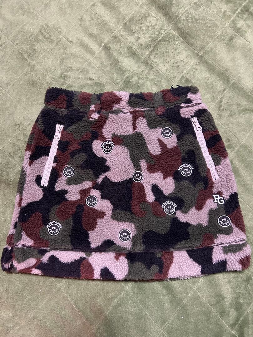 PEARLY GATES 迷彩柄ボアスカート