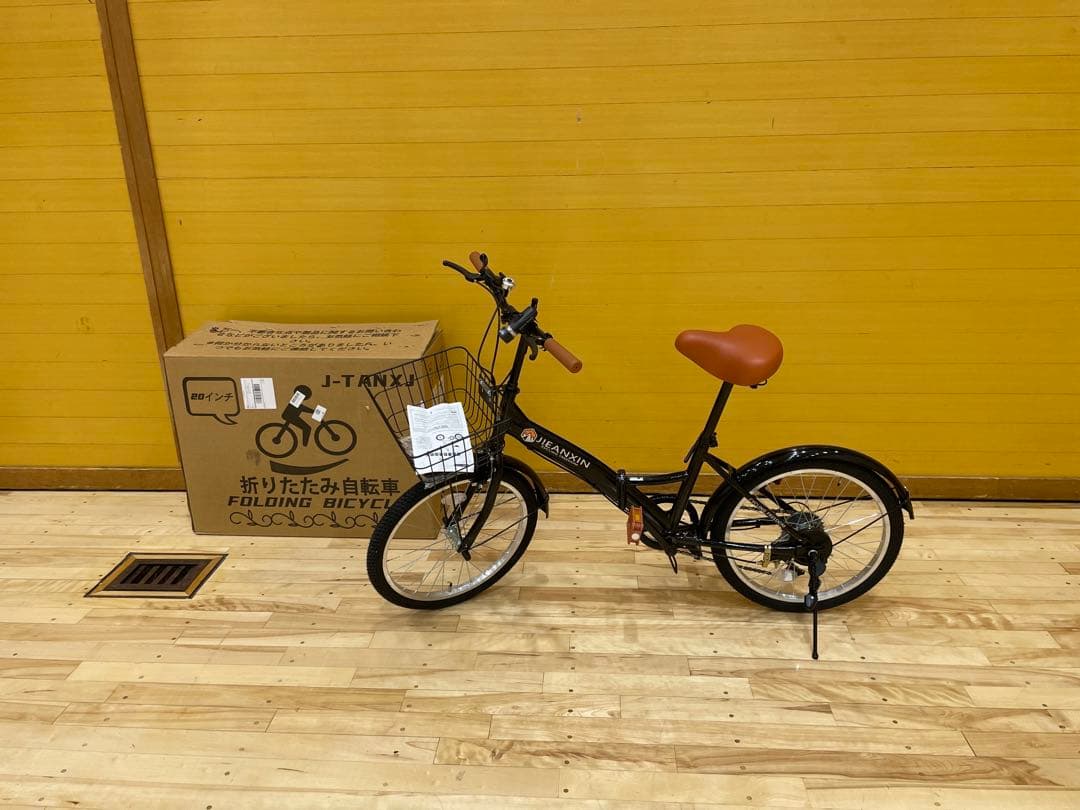 jieanxin 折りたたみ自転車 ブラック 変速付き
