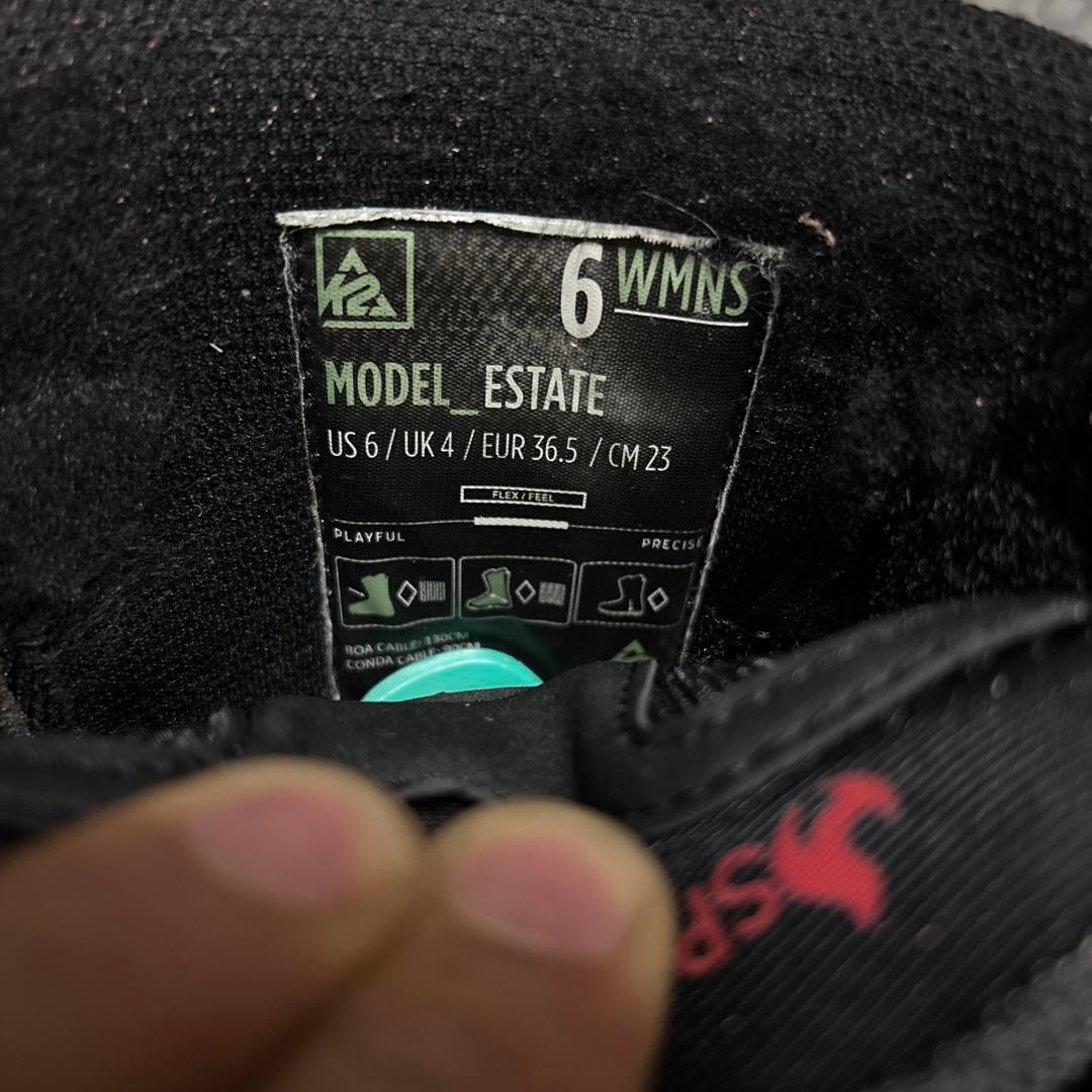 SPACE WEATER K2スノーボードブーツ ブラック子供用！