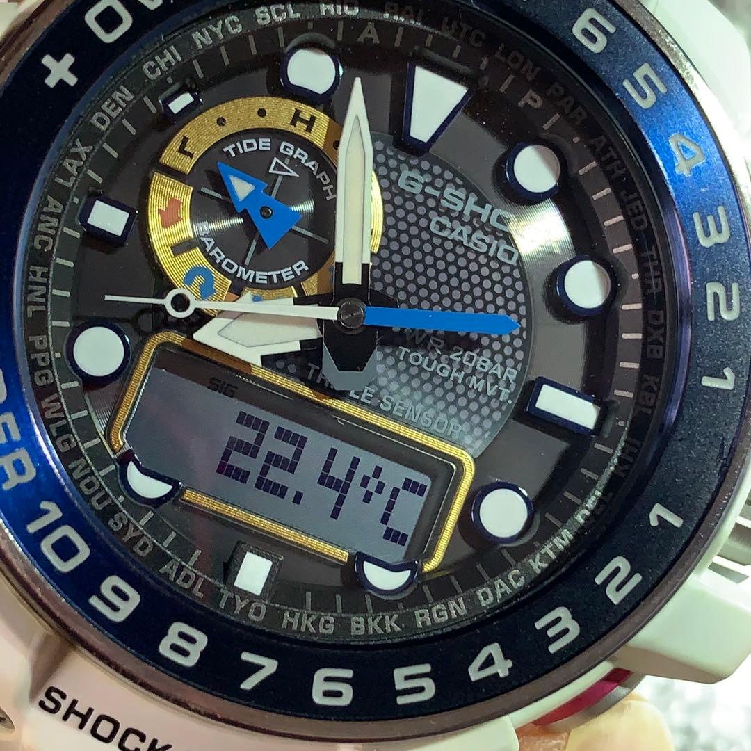 時計 G-SHOCK Gulfmaster GWN 1000 WHITE/GOLD