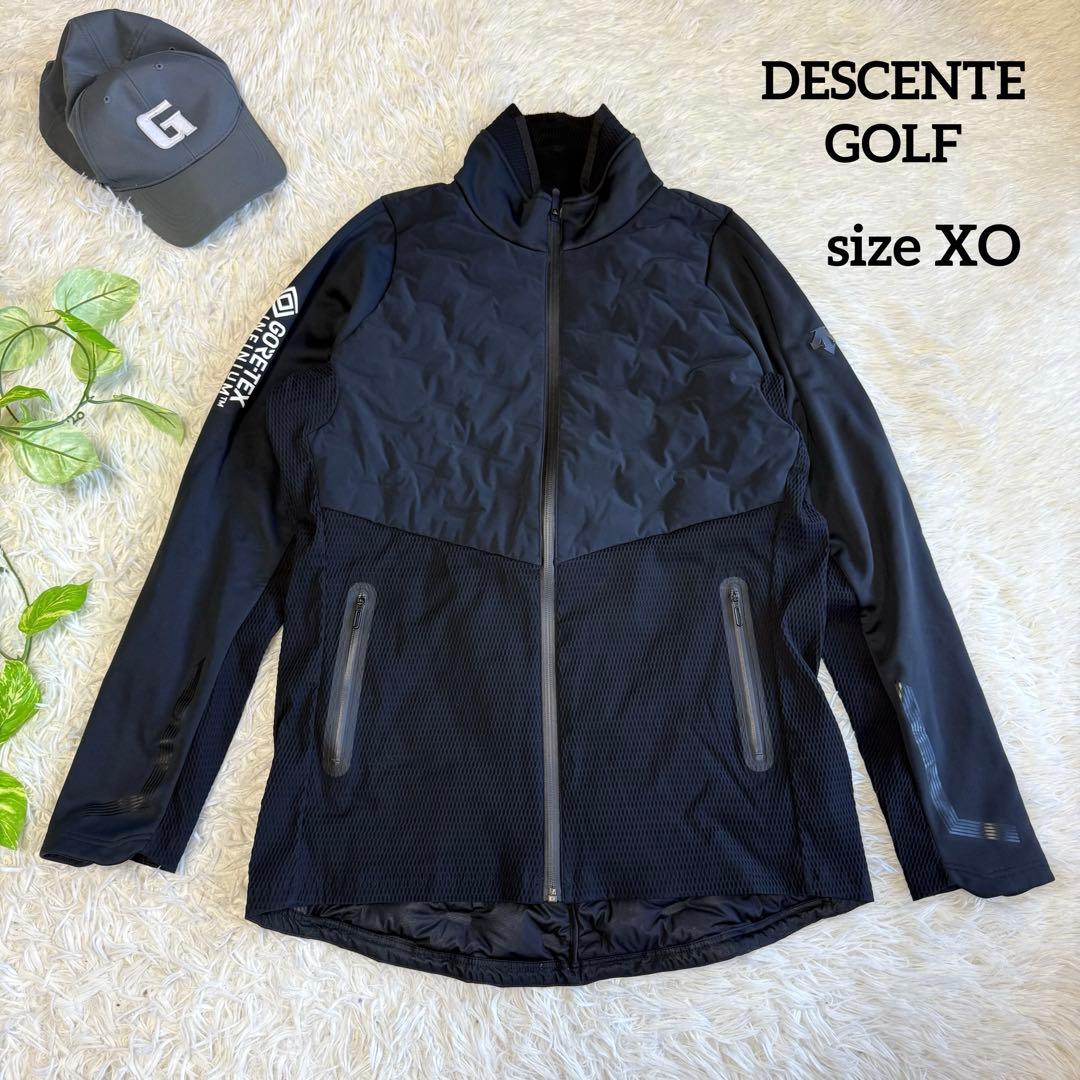【デサントゴルフ】美品ダウンジャケット g-arc XOサイズ メンズ ブラック