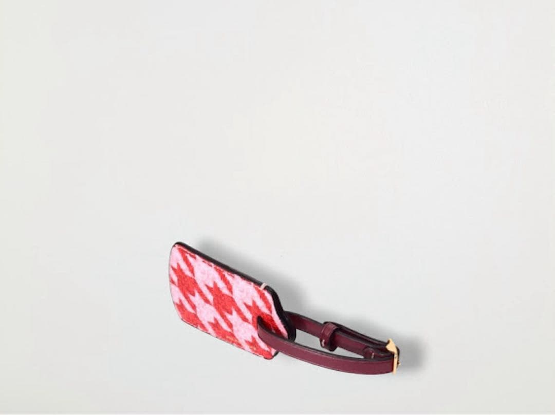 【正規品】Coach コーチ ラゲッジタグ 千鳥格子柄 荷物タグ