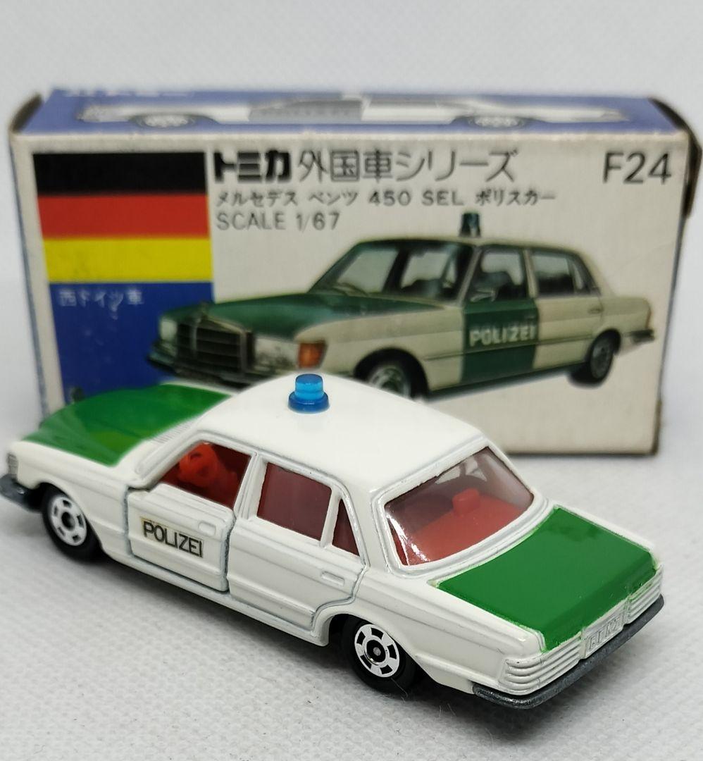 《青箱トミカF24-1-1》メルセデスベンツポリス【初期ロット】未使用美品箱劣化