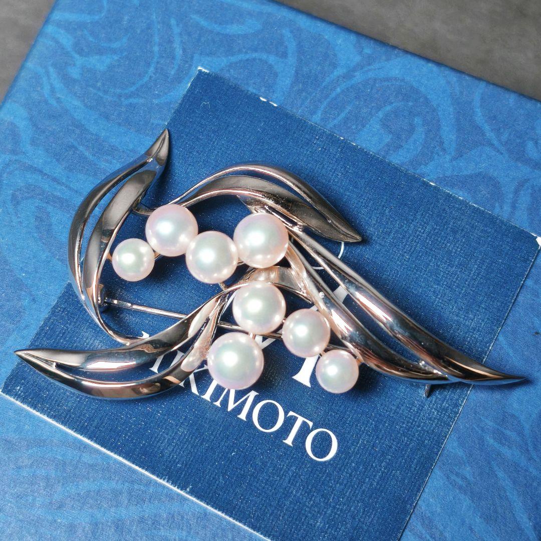 【美品 最高級】ミキモト ブローチ パール フォーマル 皇室御用達 正規品