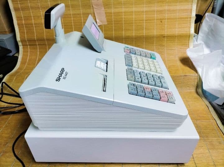 シャープレジスター　XE-A407　PC連携売上管理　上位機種　444123