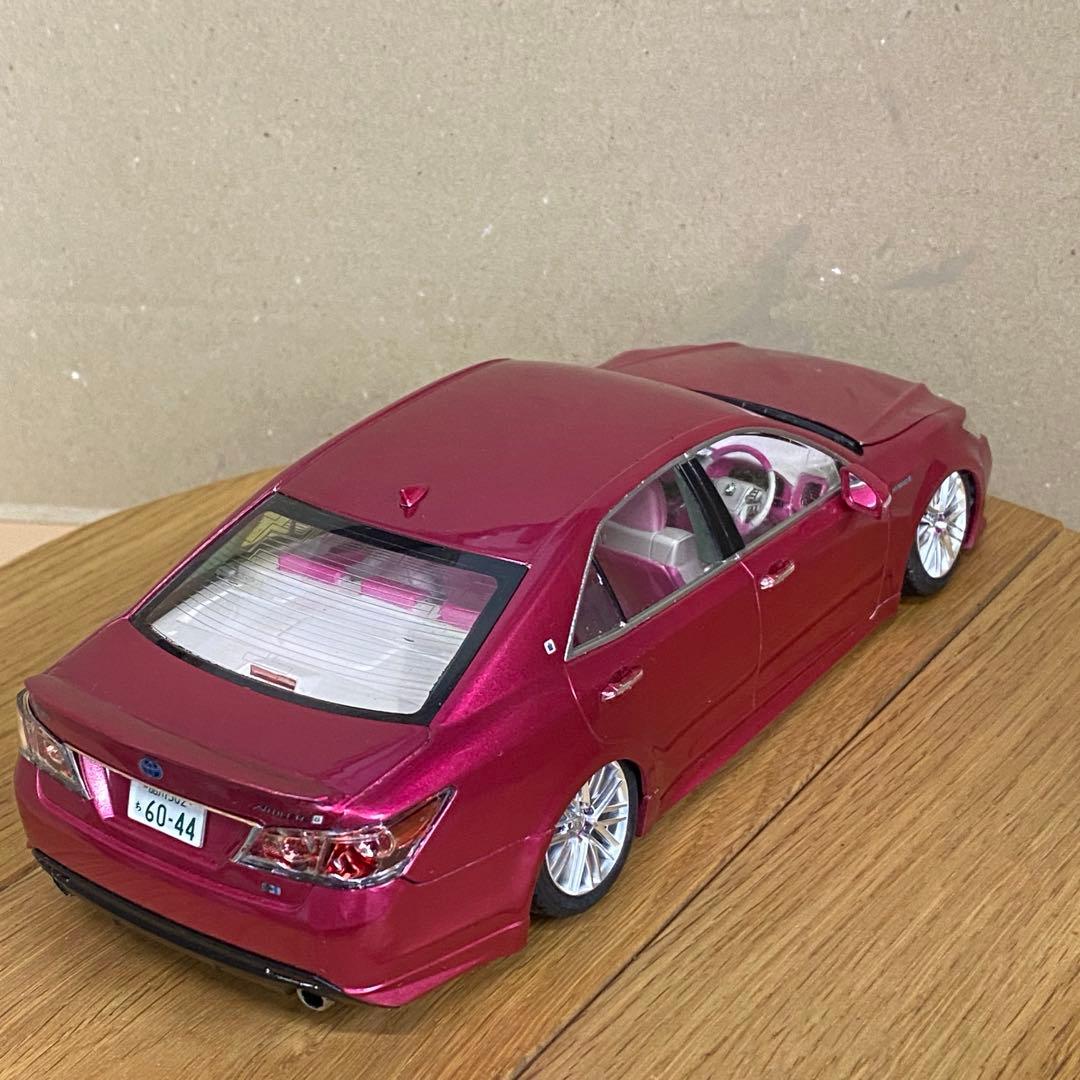 プラモデル完成品　アオシマ 1/24 214クラウンアスリート