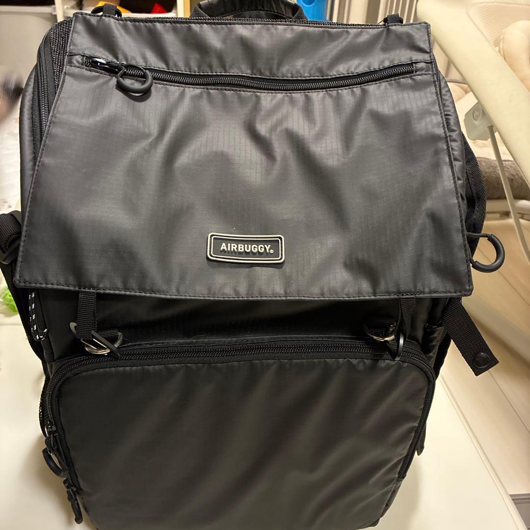 【美品】AIRBUGGY ブラック キャリーバッグ　ペット用
