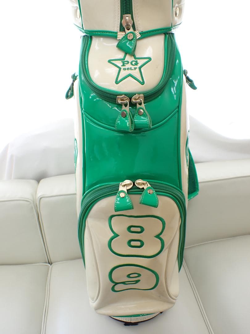 パーリーゲイツ ゴルフ キャディバッグ スマイル エナメル　a