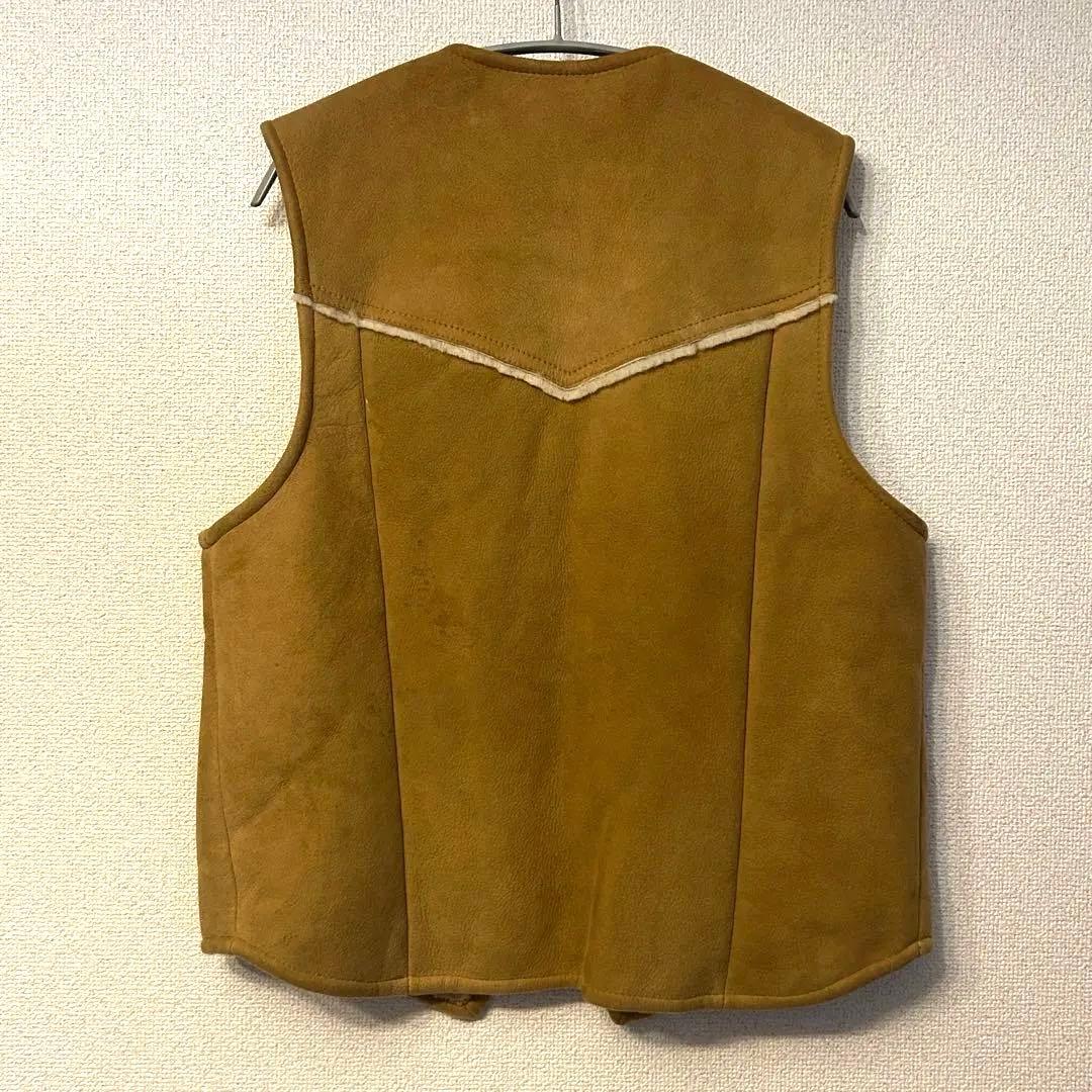 け*ん様 70s 80s レア 黒タグ eddie bauer ムートンベスト