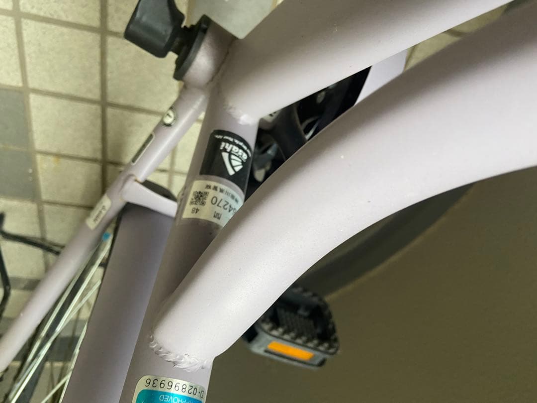 26インチ★くすみパープル自転車