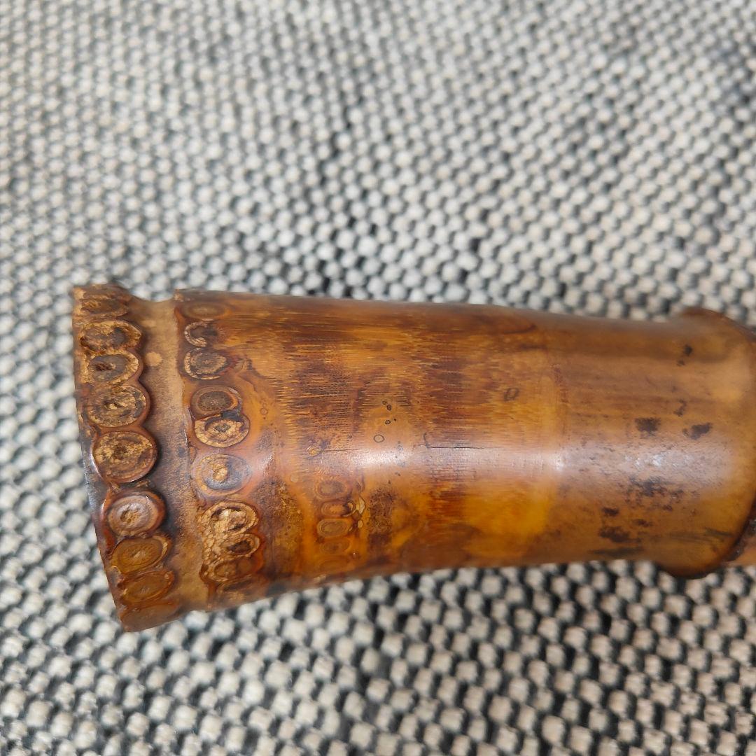 【琴古流】尺八【竹内史光】作 在銘 和楽器 時代物 史光銘 一尺六寸