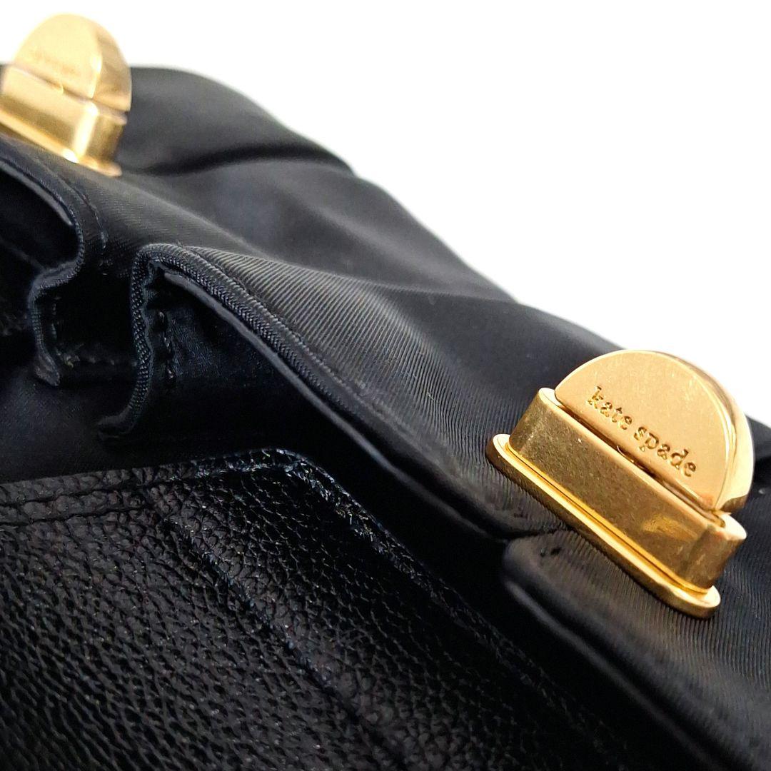Used ♥ ケイトスペード ボディーバッグ ショルダー ブラック ゴールド