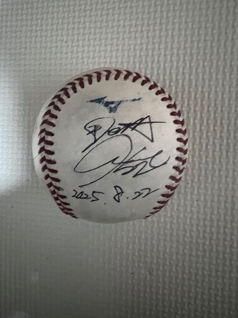 横浜DeNAベイスターズ　入江大生　選手　直筆サインボール