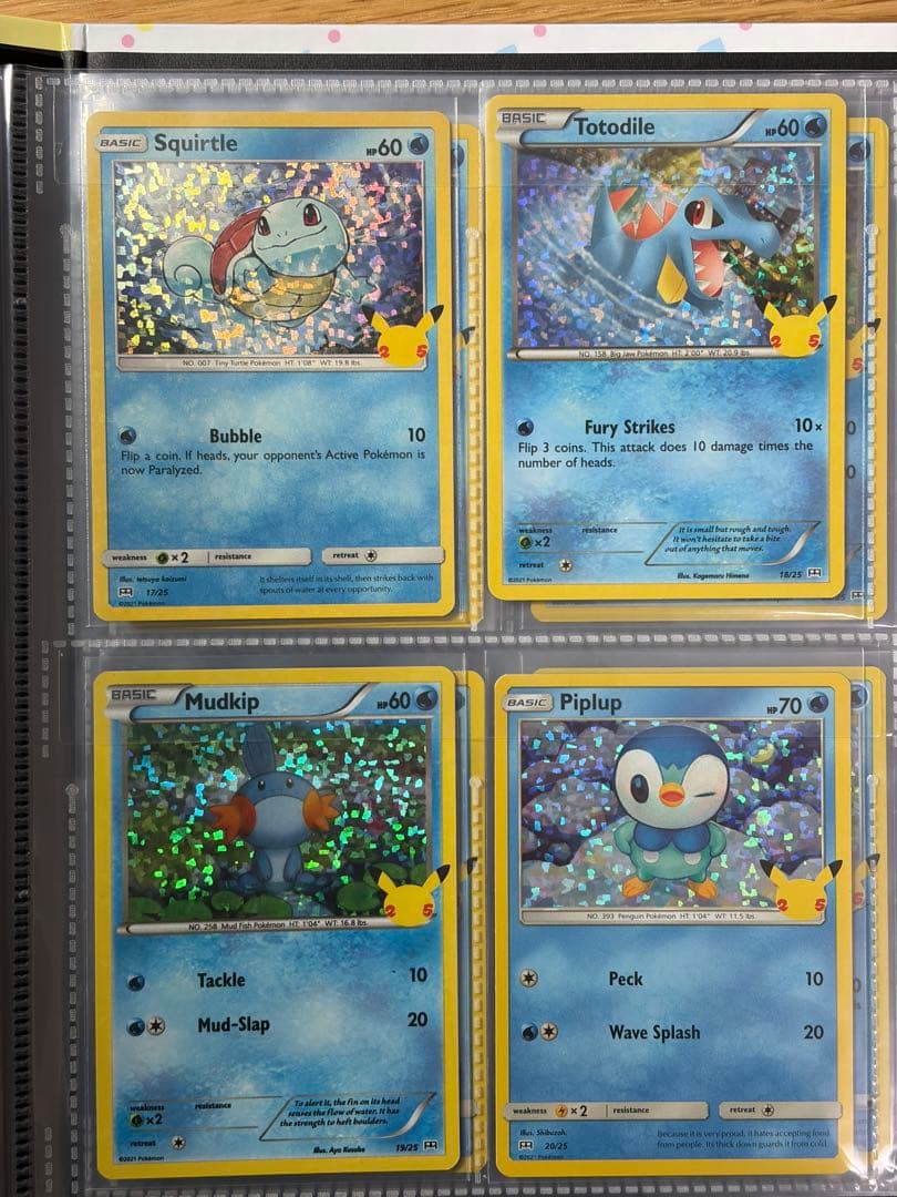 ポケモンカード海外マクドナルド限定25周年　フルコンプ(ホロ・ノーマル計50枚)