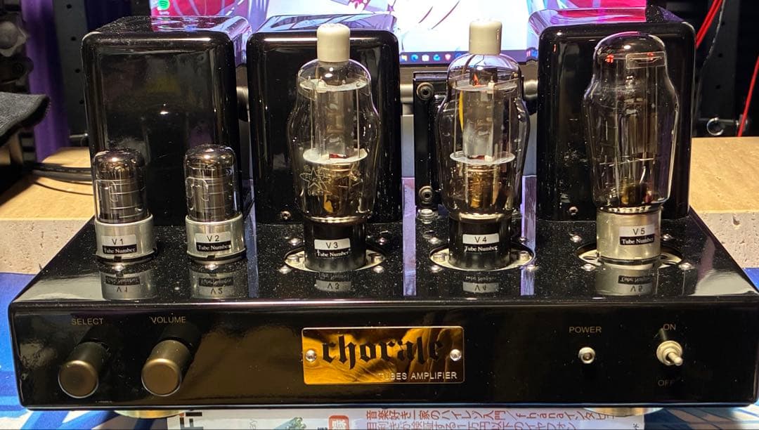 chorale製FU-7⇔807互換 真空管シングルアンプ
